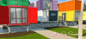 Sims 4 custom content Container homes